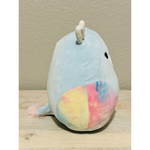 Squishmallow 8" Caedia the Cow Plush Toy Tie Dye Blue Brand New With Tags - Picture 4 of 8